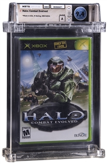 2001 XBOX (USA) "Halo: Combat Evolved" Sealed Video Game - WATA 9.4/A